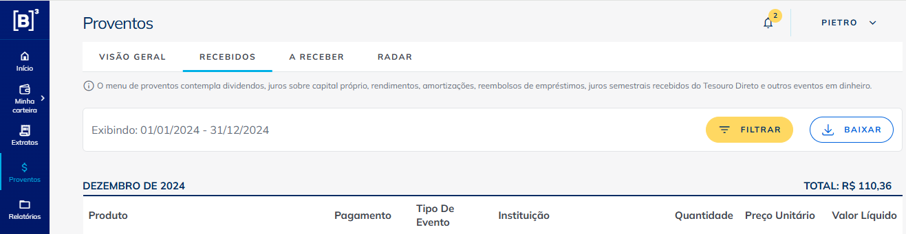 proventos recebidos b3.png
